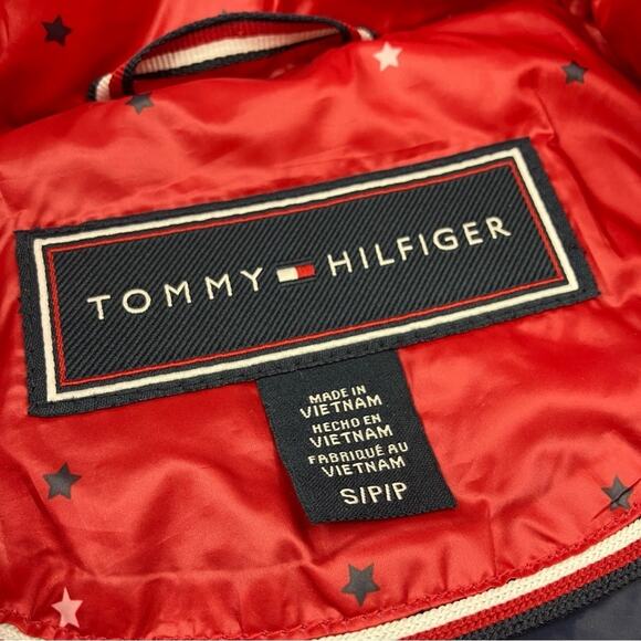 Tommy Hilfiger | Red Star Spangled Full Zip Puffer Vest SMALL - Picture 3 of 5